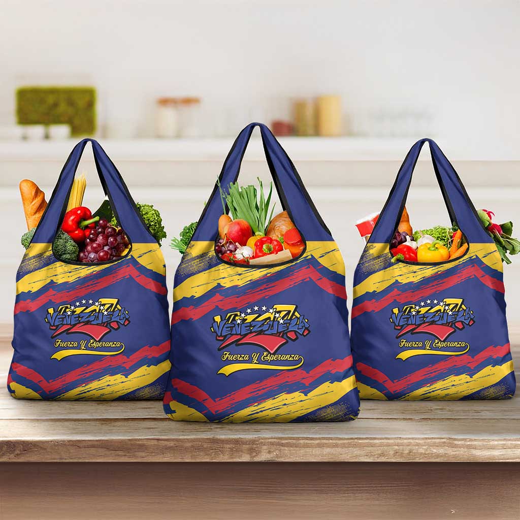 Venezuela Fuerza Y Esperanza Grocery Bag - Wonder Print Shop
