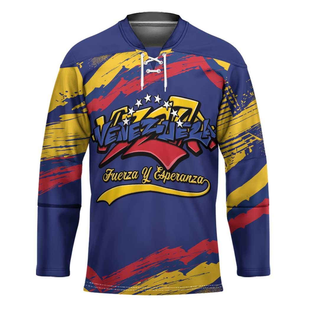 Venezuela Fuerza Y Esperanza Hockey Jersey - Wonder Print Shop
