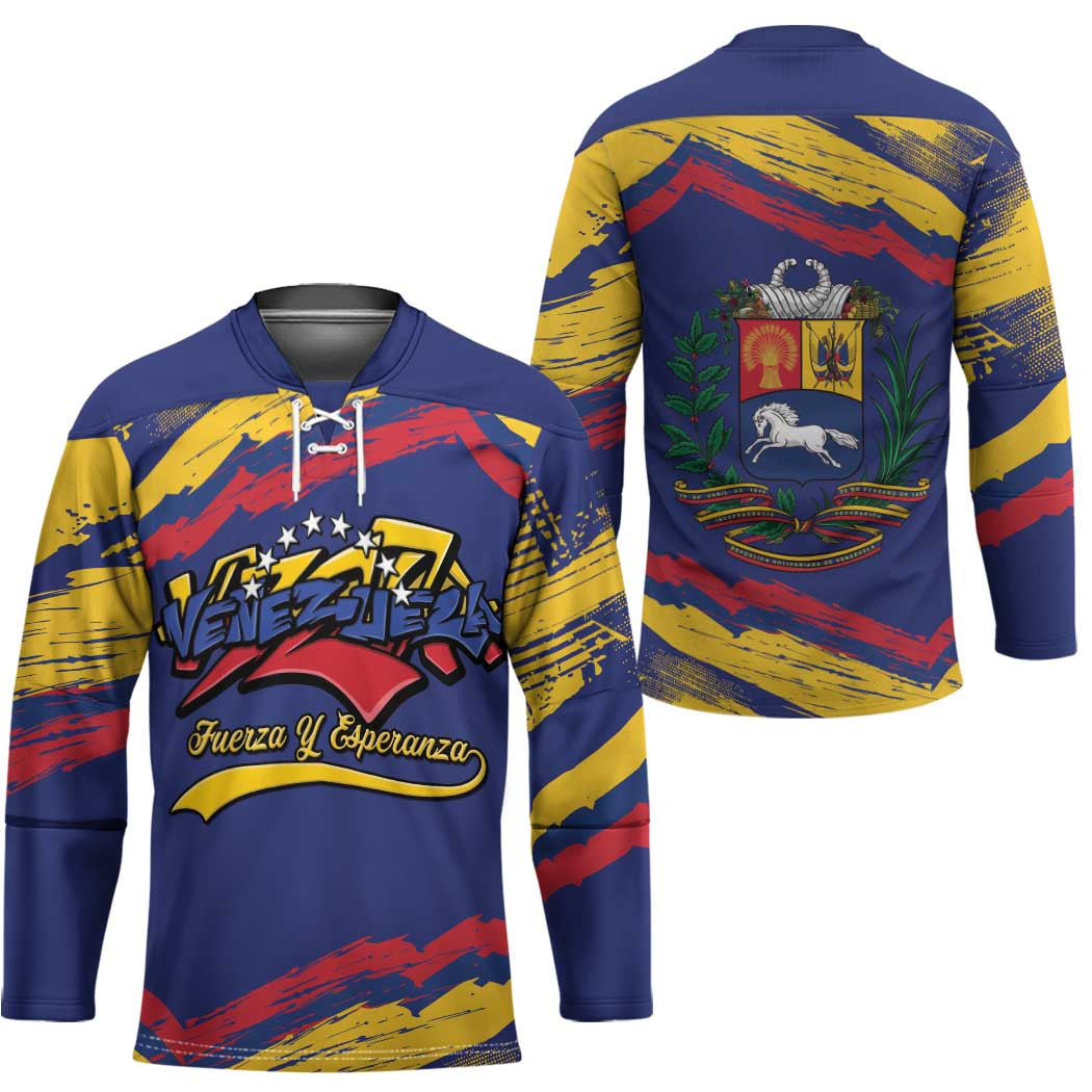 Venezuela Fuerza Y Esperanza Hockey Jersey - Wonder Print Shop