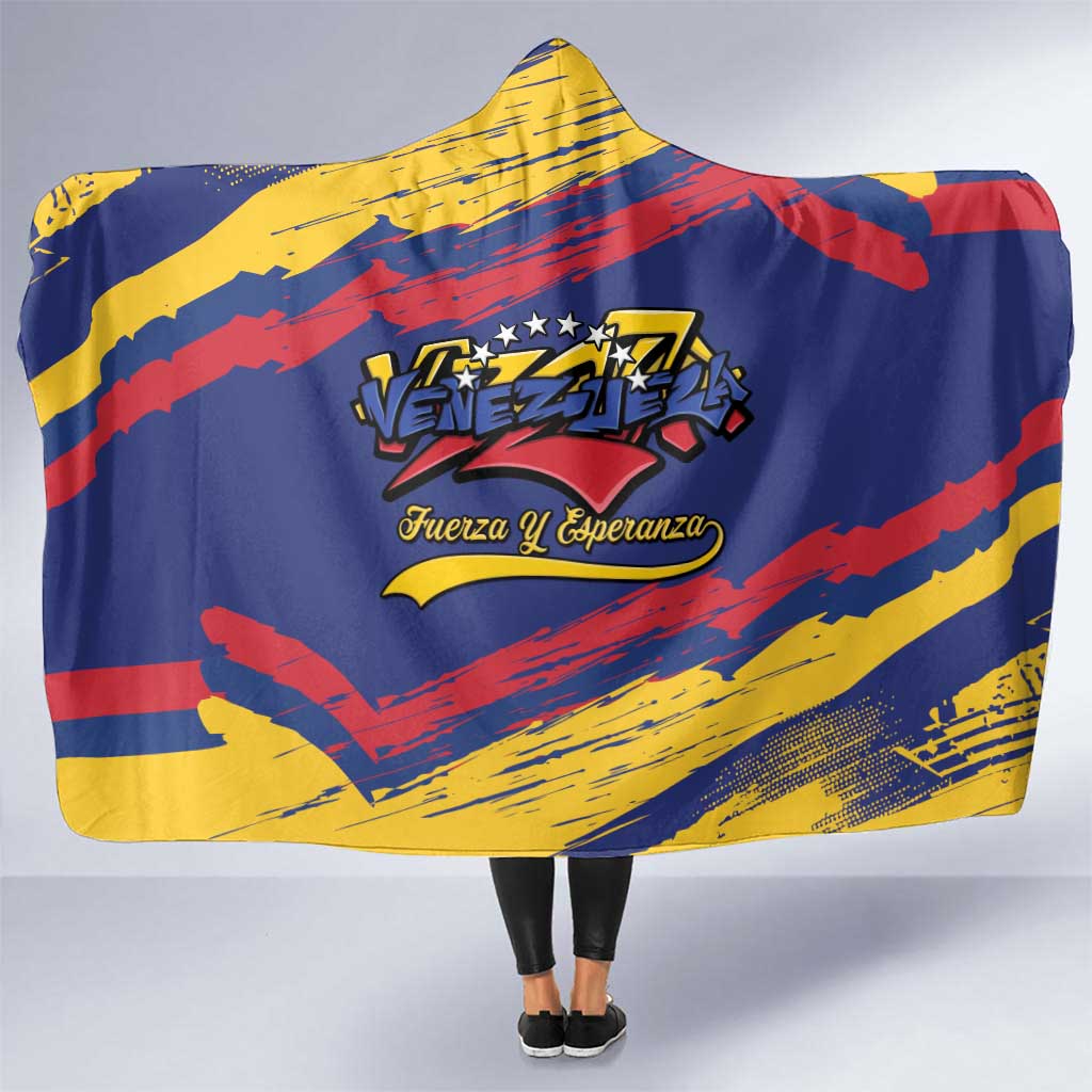 Venezuela Fuerza Y Esperanza Hooded Blanket - Wonder Print Shop