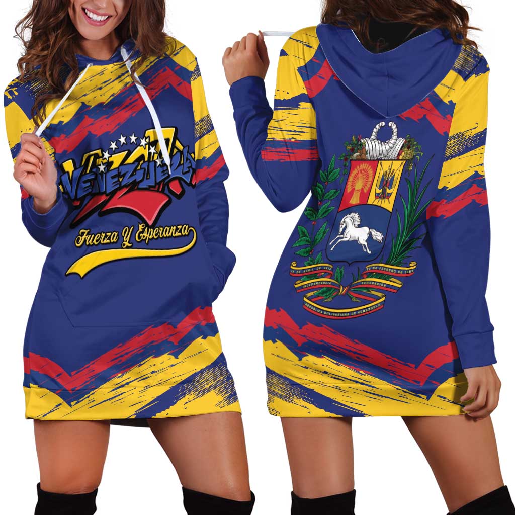 Venezuela Fuerza Y Esperanza Hoodie Dress - Wonder Print Shop