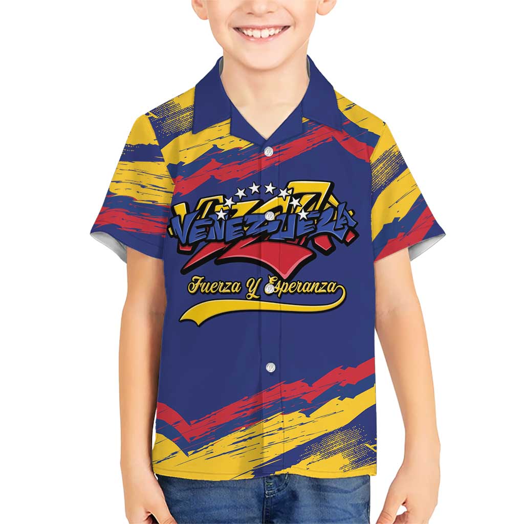 Venezuela Fuerza Y Esperanza Kid Hawaiian Shirt - Wonder Print Shop