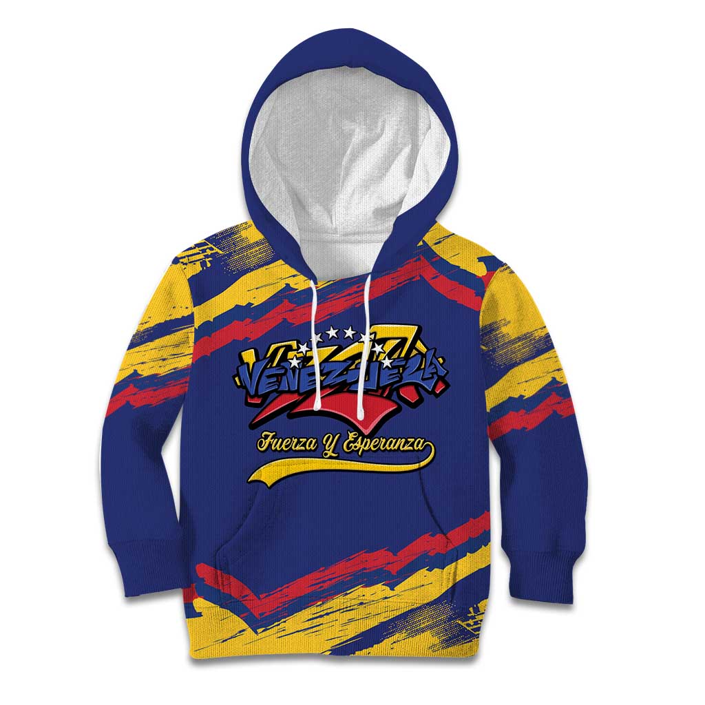 Venezuela Fuerza Y Esperanza Kid Hoodie - Wonder Print Shop
