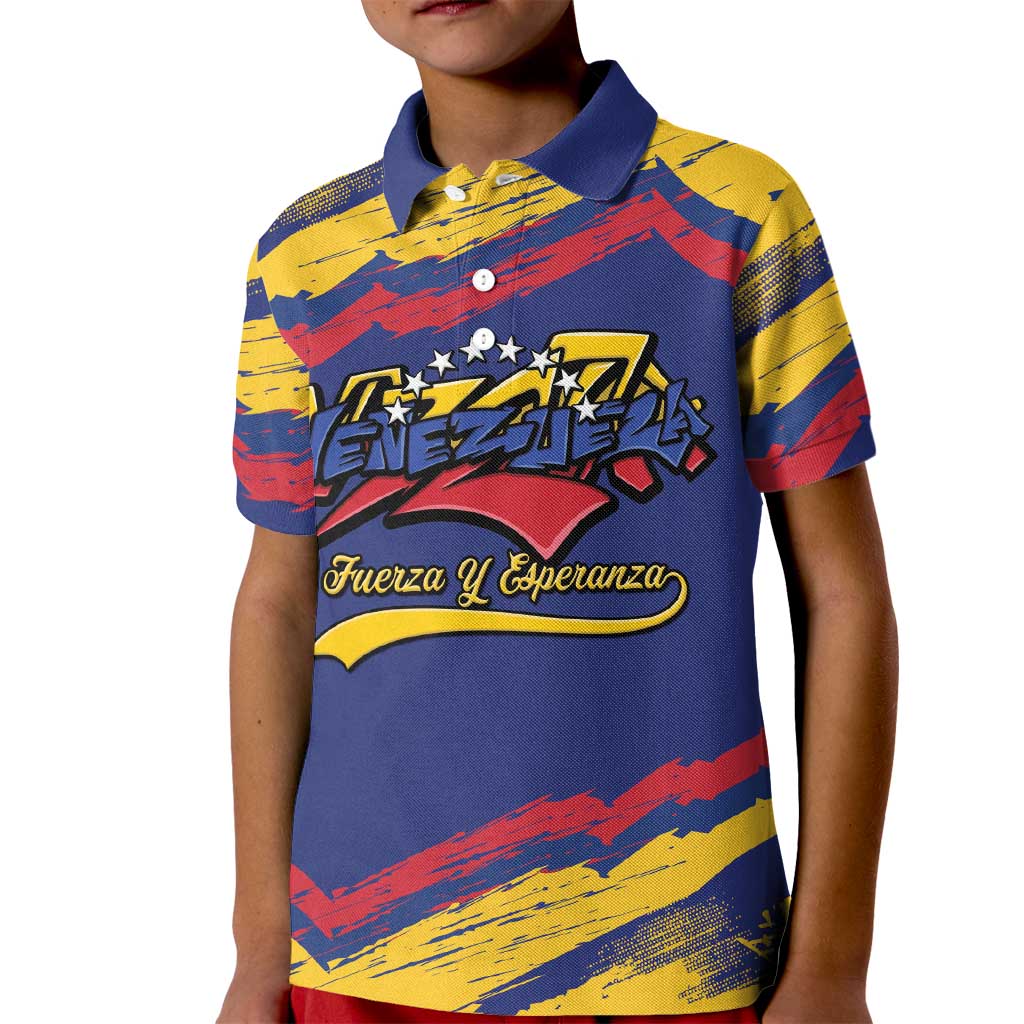 Venezuela Fuerza Y Esperanza Kid Polo Shirt - Wonder Print Shop