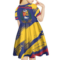 Venezuela Fuerza Y Esperanza Kid Short Sleeve Dress - Wonder Print Shop