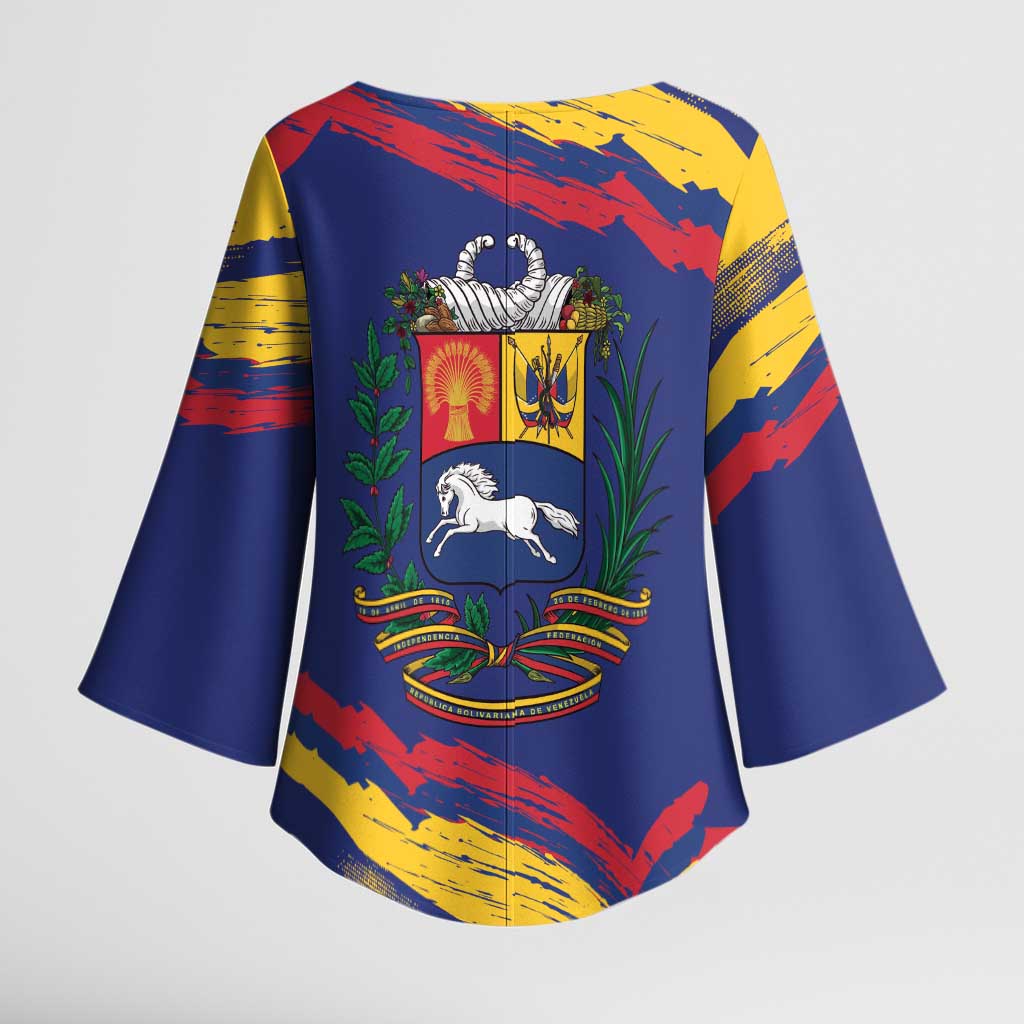 Venezuela Fuerza Y Esperanza Kimono Sleeve Blouse - Wonder Print Shop