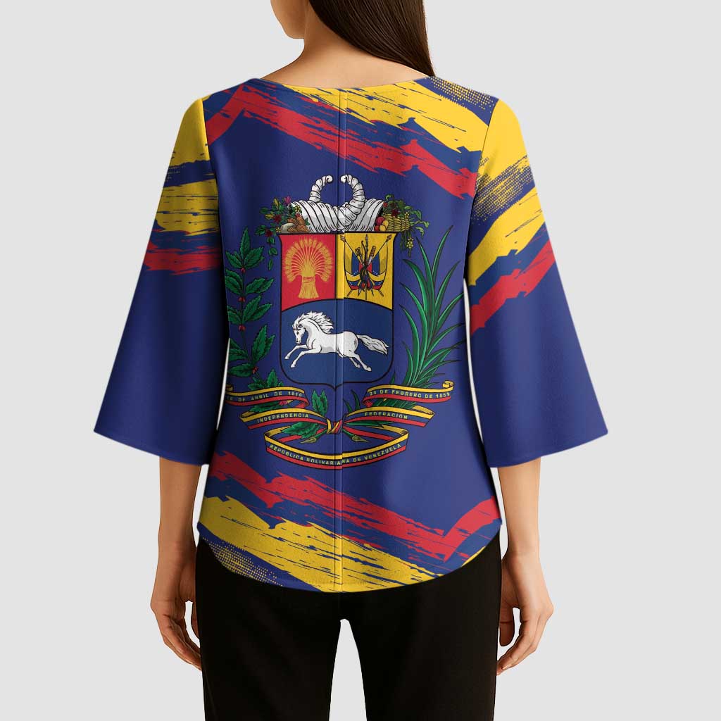 Venezuela Fuerza Y Esperanza Kimono Sleeve Blouse - Wonder Print Shop