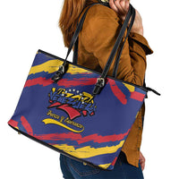 Venezuela Fuerza Y Esperanza Leather Tote Bag - Wonder Print Shop
