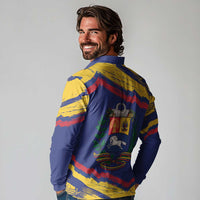 Venezuela Fuerza Y Esperanza Long Sleeve Polo Shirt - Wonder Print Shop