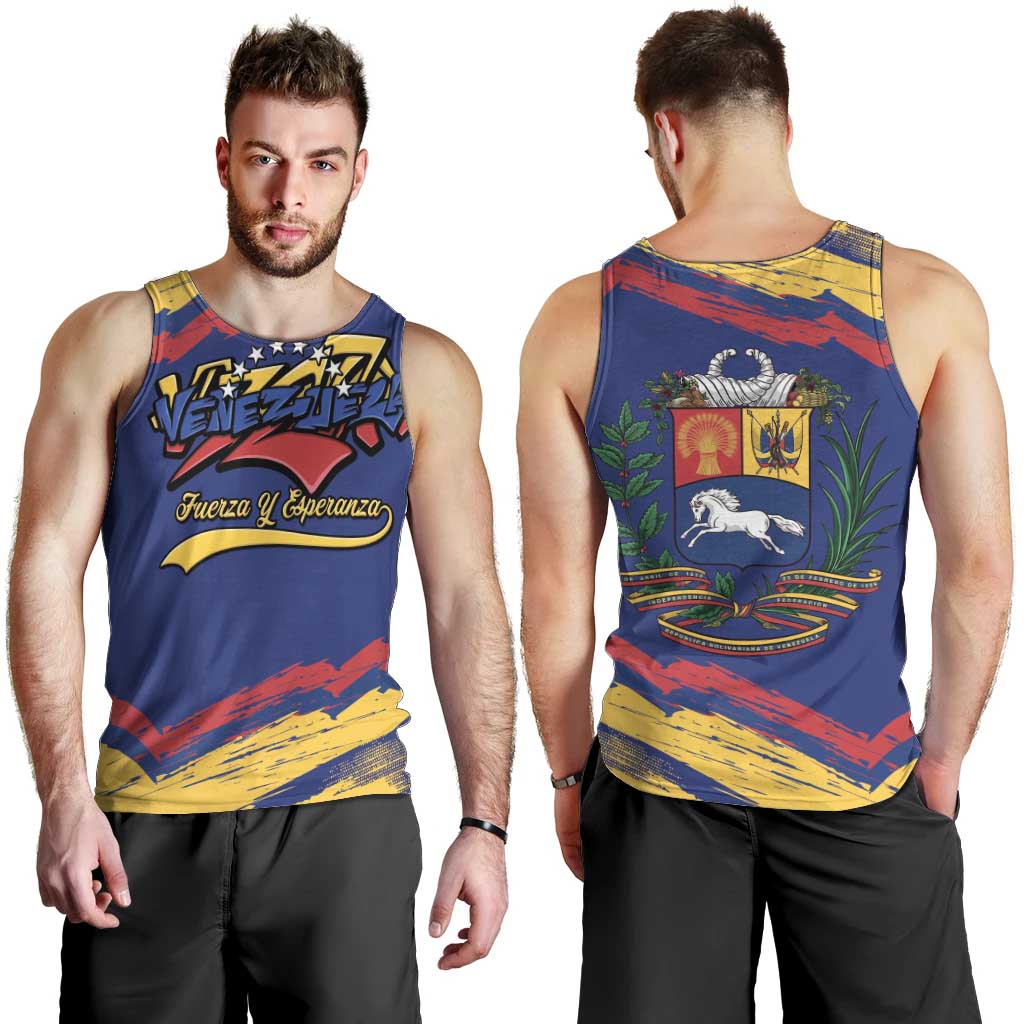 Venezuela Fuerza Y Esperanza Men Tank Top - Wonder Print Shop
