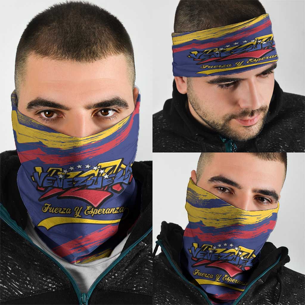 Venezuela Fuerza Y Esperanza Neck Gaiter - Wonder Print Shop