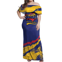 Venezuela Fuerza Y Esperanza Off Shoulder Maxi Dress - Wonder Print Shop