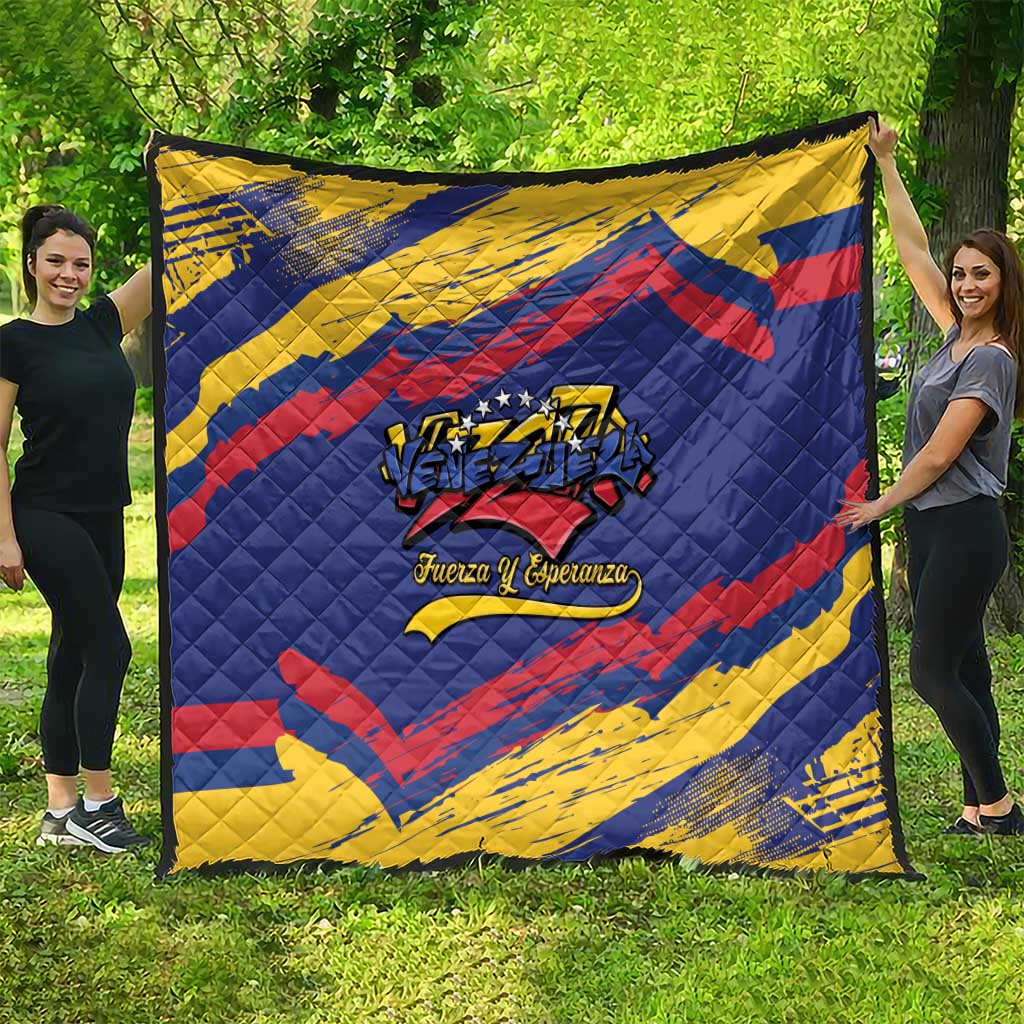 Venezuela Fuerza Y Esperanza Quilt - Wonder Print Shop