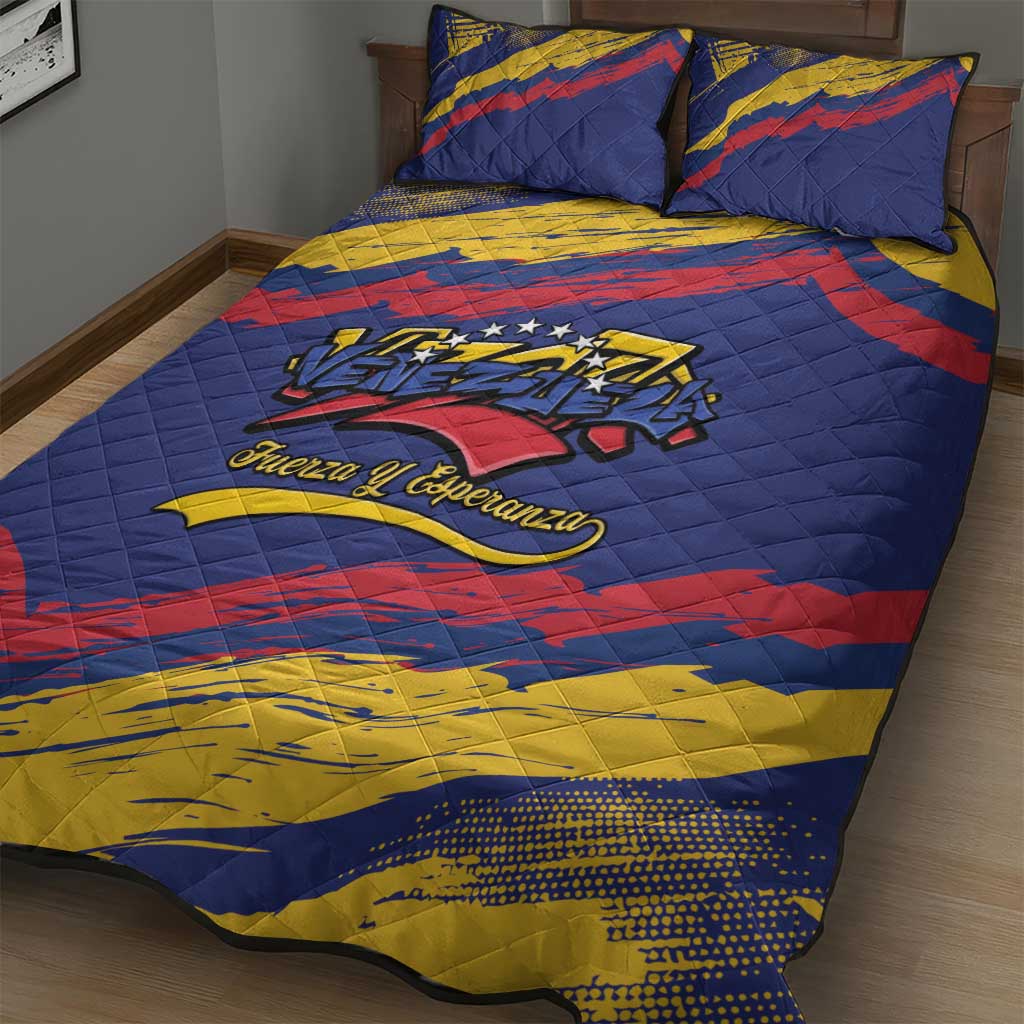 Venezuela Fuerza Y Esperanza Quilt Bed Set - Wonder Print Shop