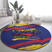 Venezuela Fuerza Y Esperanza Round Carpet - Wonder Print Shop