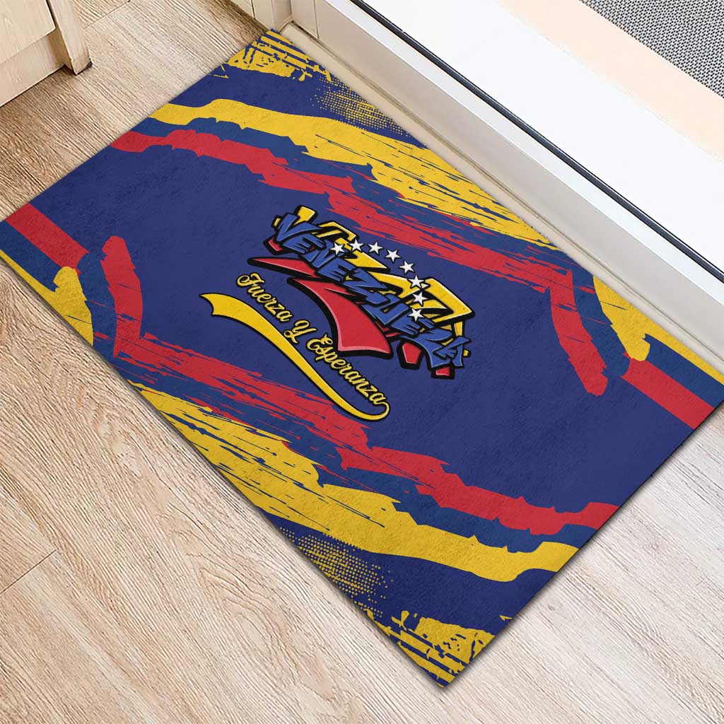 Venezuela Fuerza Y Esperanza Rubber Doormat - Wonder Print Shop