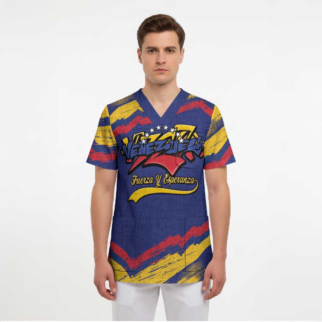 Venezuela Fuerza Y Esperanza Scrub Top - Wonder Print Shop