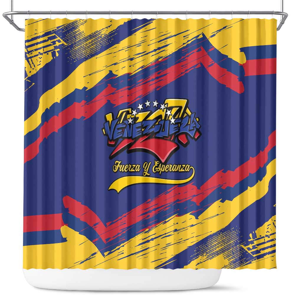 Venezuela Fuerza Y Esperanza Shower Curtain - Wonder Print Shop