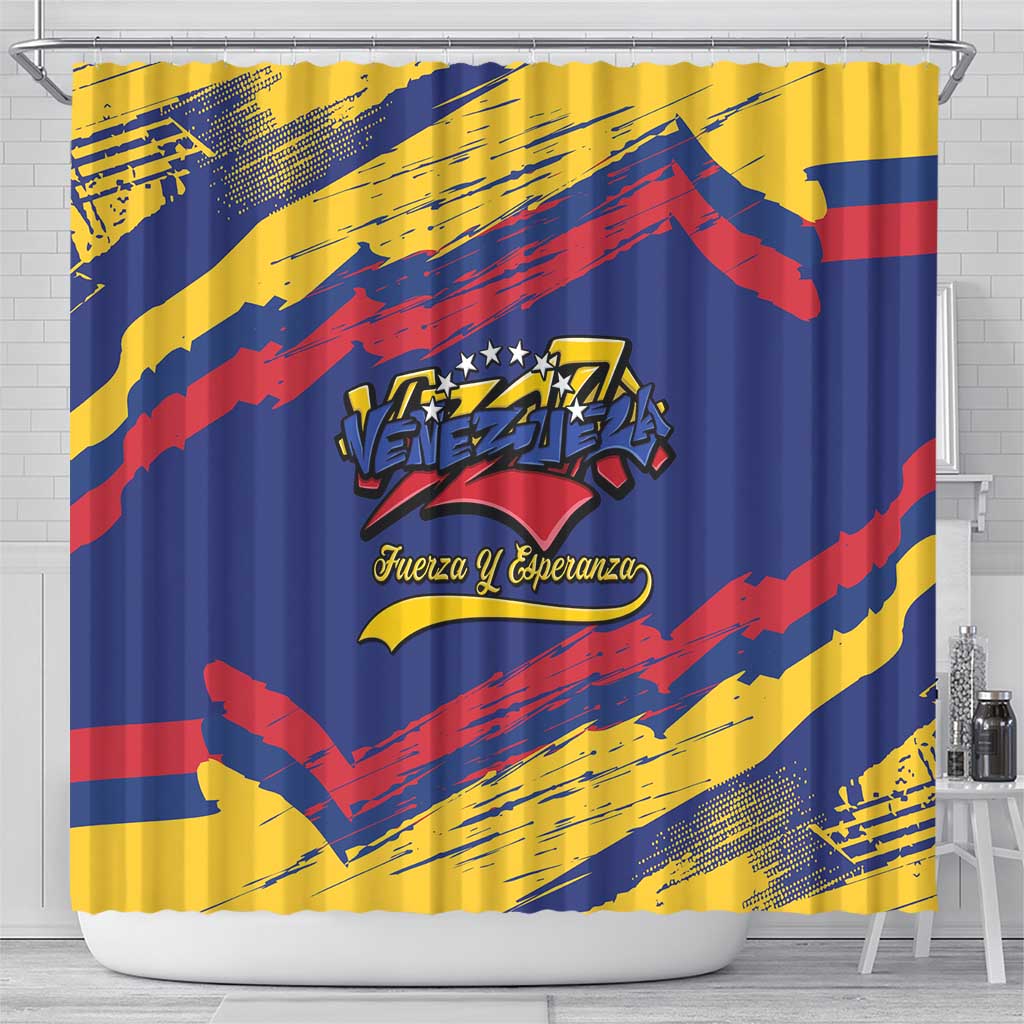 Venezuela Fuerza Y Esperanza Shower Curtain - Wonder Print Shop