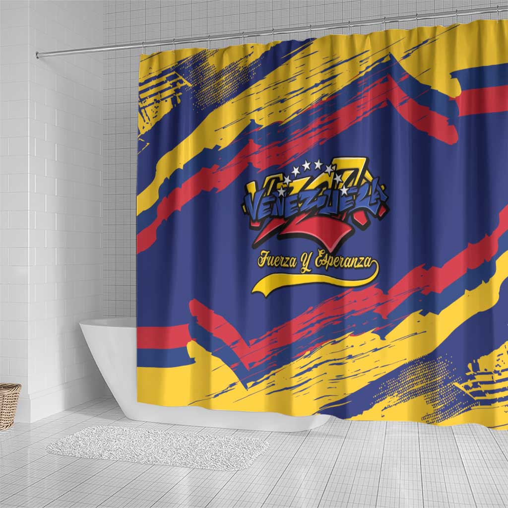 Venezuela Fuerza Y Esperanza Shower Curtain - Wonder Print Shop