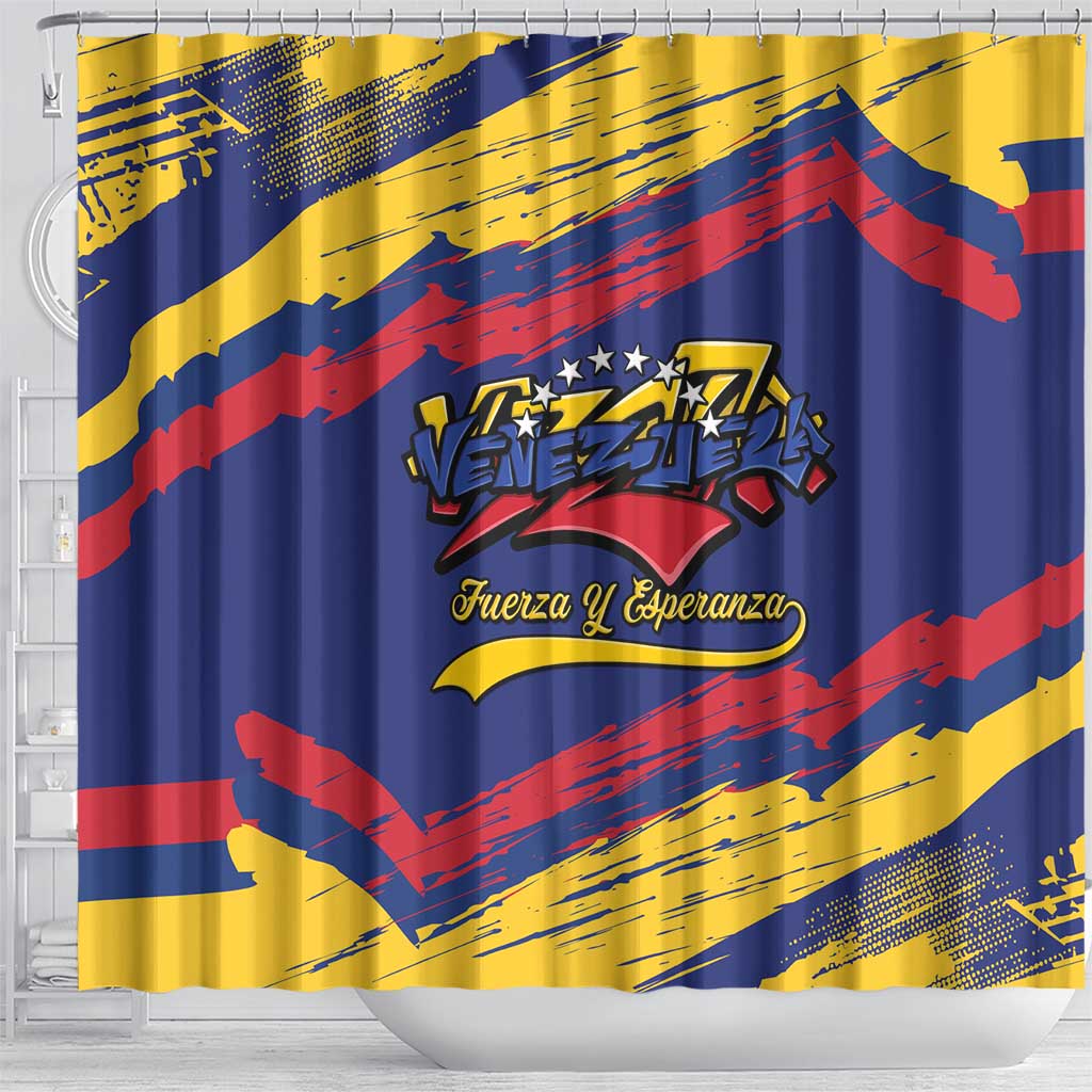 Venezuela Fuerza Y Esperanza Shower Curtain - Wonder Print Shop