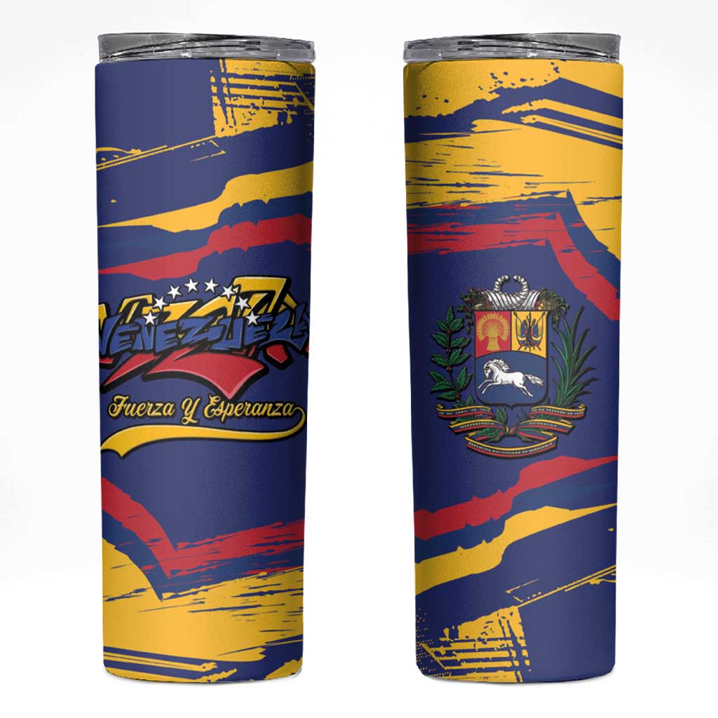 Venezuela Fuerza Y Esperanza Skinny Tumbler - Wonder Print Shop