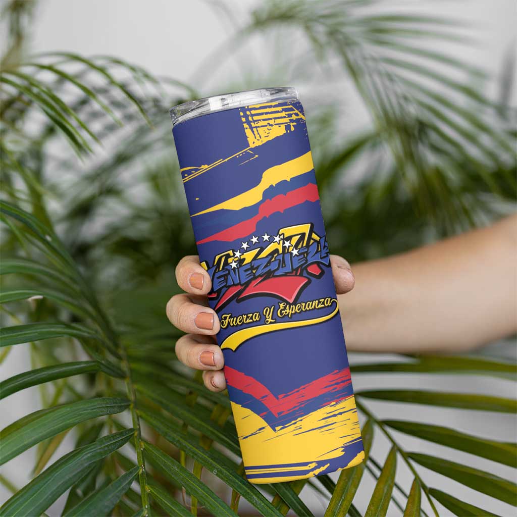 Venezuela Fuerza Y Esperanza Skinny Tumbler - Wonder Print Shop