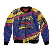 Venezuela Fuerza Y Esperanza Sleeve Zip Bomber Jacket - Wonder Print Shop