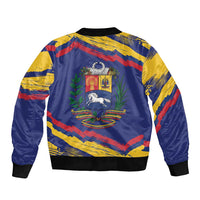 Venezuela Fuerza Y Esperanza Sleeve Zip Bomber Jacket - Wonder Print Shop