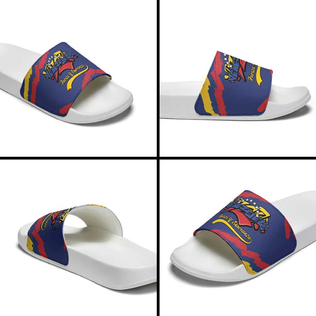 Venezuela Fuerza Y Esperanza Slide Sandals - Wonder Print Shop