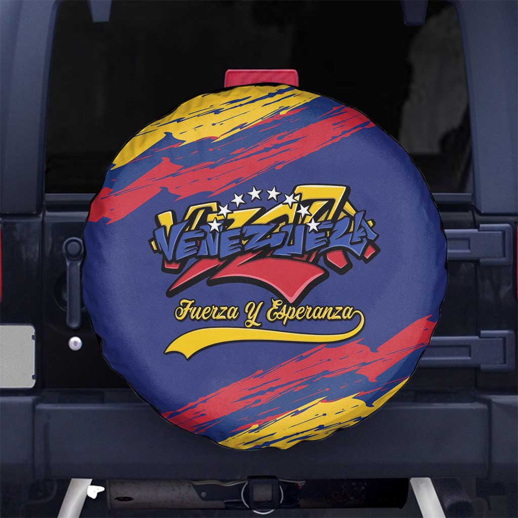 Venezuela Fuerza Y Esperanza Spare Tire Cover - Wonder Print Shop