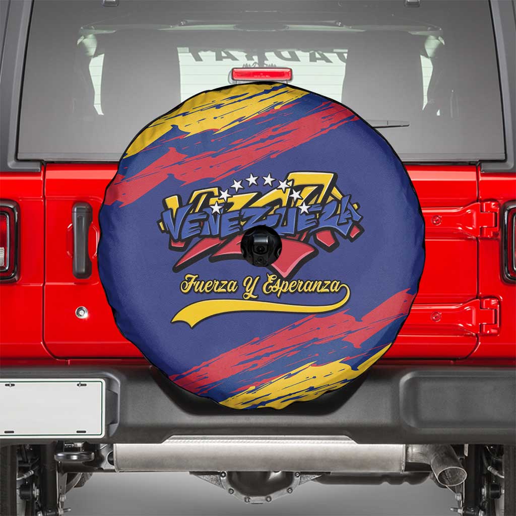 Venezuela Fuerza Y Esperanza Spare Tire Cover - Wonder Print Shop
