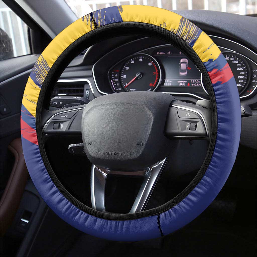 Venezuela Fuerza Y Esperanza Steering Wheel Cover - Wonder Print Shop