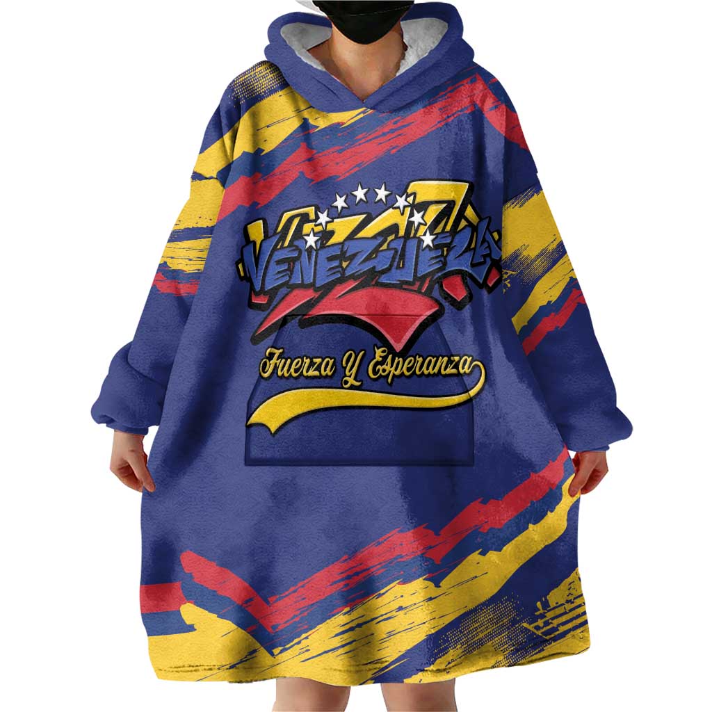 Venezuela Fuerza Y Esperanza Wearable Blanket Hoodie - Wonder Print Shop