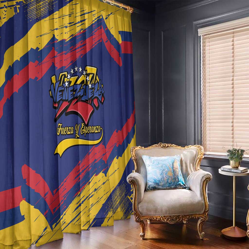 Venezuela Fuerza Y Esperanza Window Curtain - Wonder Print Shop