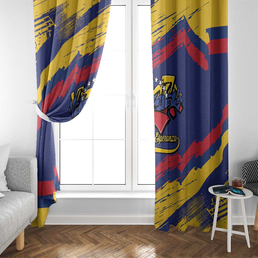 Venezuela Fuerza Y Esperanza Window Curtain - Wonder Print Shop
