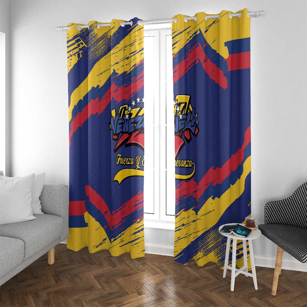 Venezuela Fuerza Y Esperanza Window Curtain - Wonder Print Shop