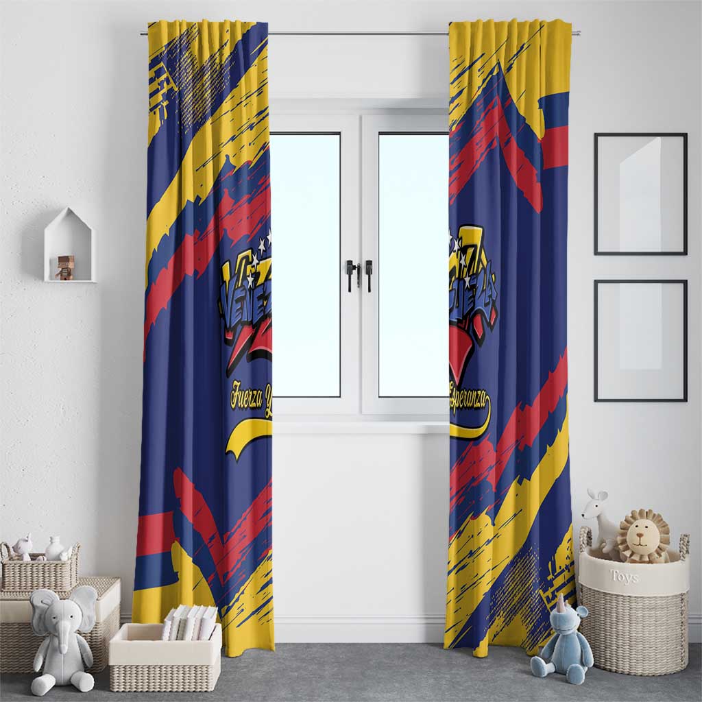 Venezuela Fuerza Y Esperanza Window Curtain - Wonder Print Shop