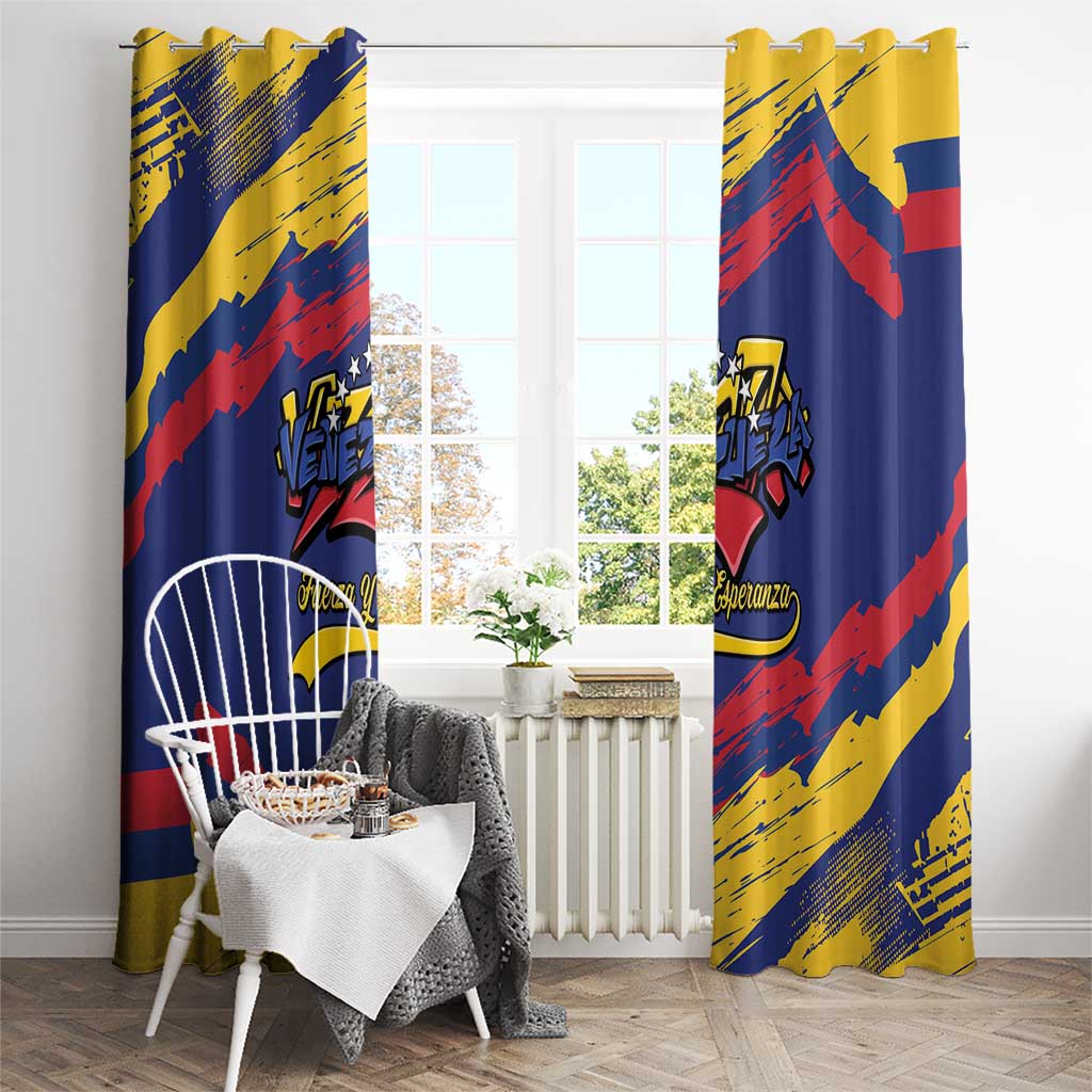 Venezuela Fuerza Y Esperanza Window Curtain - Wonder Print Shop