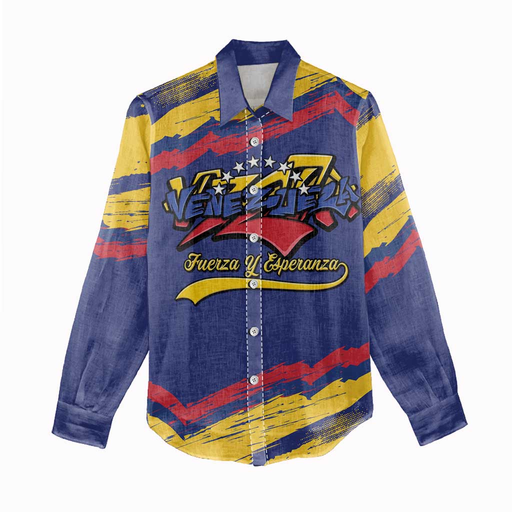 Venezuela Fuerza Y Esperanza Women Casual Shirt - Wonder Print Shop