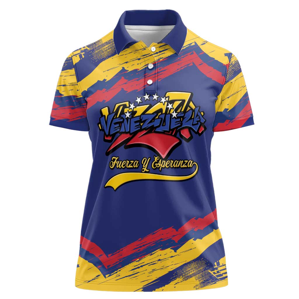 Venezuela Fuerza Y Esperanza Women Polo Shirt - Wonder Print Shop