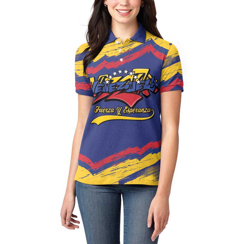 Venezuela Fuerza Y Esperanza Women Polo Shirt - Wonder Print Shop