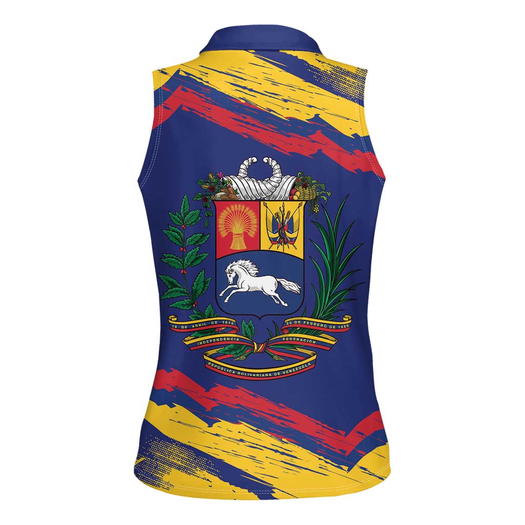 Venezuela Fuerza Y Esperanza Women Sleeveless Polo Shirt - Wonder Print Shop