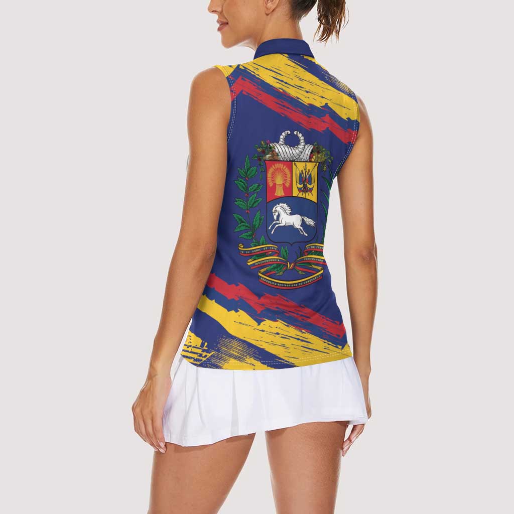 Venezuela Fuerza Y Esperanza Women Sleeveless Polo Shirt - Wonder Print Shop