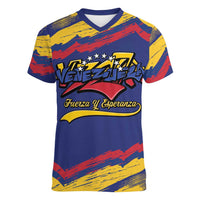 Venezuela Fuerza Y Esperanza Women V-Neck T-Shirt - Wonder Print Shop