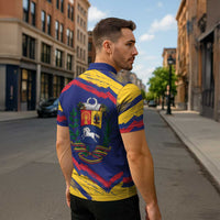 Venezuela Fuerza Y Esperanza Zipper Polo Shirt - Wonder Print Shop