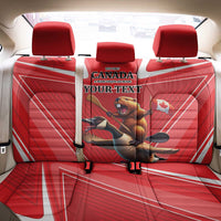 Personalized Beaver and Goose Happy Canada Day Back Car Seat Cover Est 1867 A Mari Usque Ad Mare