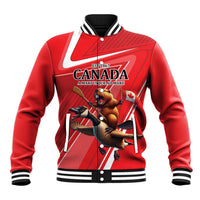 Personalized Beaver and Goose Happy Canada Day Baseball Jacket Est 1867 A Mari Usque Ad Mare