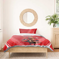 Personalized Beaver and Goose Happy Canada Day Bedding Set Est 1867 A Mari Usque Ad Mare