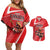 Personalized Beaver and Goose Happy Canada Day Couples Matching Off Shoulder Short Dress and Hawaiian Shirt Est 1867 A Mari Usque Ad Mare